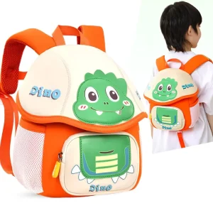 1-6 Years Old Boys & Girls Cartoon Dino Graphic Ultra-light Anti-loss Backpack for Kindergarten Children Mochilas Escolares