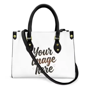 1 MOQ Print on Demand PU Leather Handbag Print Logo Zipper Crossbody Bag Waterproof Large Capacity Fashion Shoulder Tote Bag