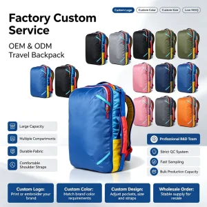100% Nylon Outdoor Leisure Universal Backpack Colorful Lightweight Extra Large Capacity Zipper Closure Polyester Lining