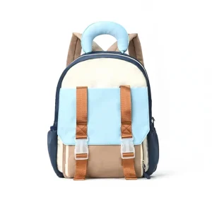 21L Capacity Neoprene Softback School Backpack Kids Students Waterproof Striped Eco-friendly Zipper Durable