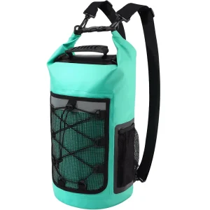 25L Waterproof Fashion Backpack Dry Bags Zipper Closure Outdoor Travel Bag for Kayaking Boating Fishing Hiking Rafting