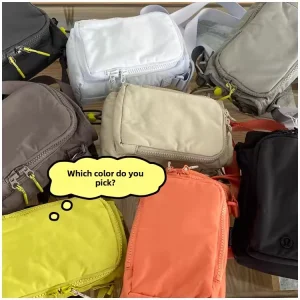 2L Capacity Nylon Waterproof Crossbody Bag New Fashion Leisure Shoulder Kettle Bag for Men’s Women’s Sports Camp Outdoor Hiking