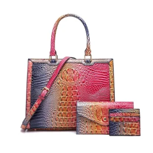 3-Piece Luxury Bag Top Quality Women’s Retro Elegant PU Leather Tote Bag Tote Bag Women’s New Design