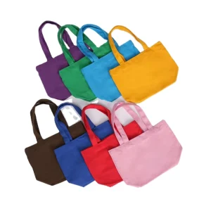 30*20*10CM Thick 12oz Cotton Canvas Tote Bags for Women Aesthetic Custom Design Sublimation Printing DIY for Birthday Shopping