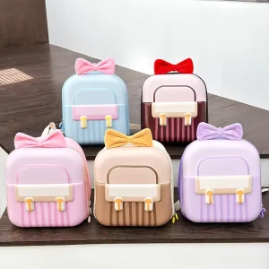 3D Bowknot Pink Shell EVA Hard Case Kindergarten Backpack for 3 6 Years Toddler Kids Girls Preschool Mini School Bags