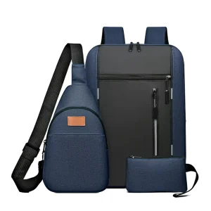3in1 New Fashion Competitive Price Custom Designer Waterproof School Bags Teenager Casual Laptop Backpack Set For Student