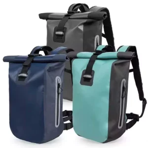 500D PVC Waterproof Dry Backpack 20L Roll Top Custom Logo Ocean Pack for Kayaking Hiking Camping Boating