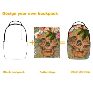 All Over Print Book Pack Schoolbag Student Backpack Graffiti Style School Bag for Girls Boys Travel Sport Daily Use