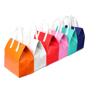 Aluminum Thermal Non Woven Lunch Food Bag Non woven Insulated Food Tote Bag Takeaway
