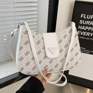 Amaze HighQuality New Guesses Printed Pattern Underarm Bag Simple Single shoulder and Cross body Bag for Women