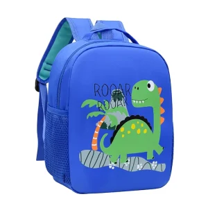 Animal Cartoon 3d Creative Cute Dinosaur 600d Polyester Purple Plain Backpack