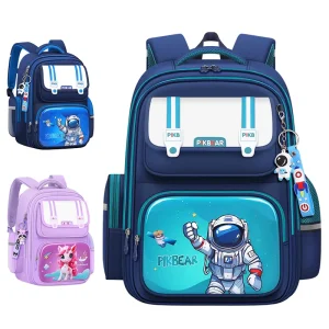 Astronaut Elementary School Backpack 1-6 Spine Protection and Load Reduction Children’s Backpack