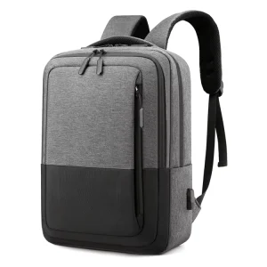 Backpack Multifunction Large College School Bag Zipper Closure Polyester Lining Stylish Unisex Men Women