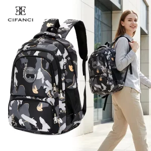 Backpack Student Backpack Large Capacity Waterproof Multi Compartment Laptop Backpack