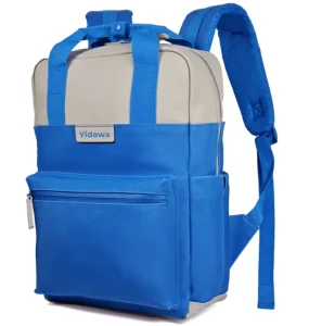 Blue Laptop Backpack with Magnetic Closure, Luggage Strap and Hidden Compartment, TPU Daypack