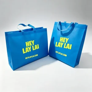 Bulk Supply Eco Friendly Recyclable Reusable PP Laminated Non Woven Fabric Trade Show Convention Handheld Carrier Bag