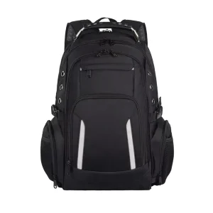 Business Casual Denim Backpack Multi-function USB Computer Bag Waterproof Polyester Lining Unisex Outdoor Travel Bag