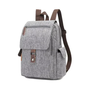Canvas Anti Theft Fashion Backpack for College Girls Boys Durable Polyester Lining Casual Business Sport Daily Travel