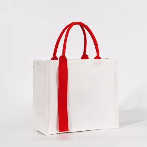 Canvas Tote Bag Customized Zipper Portable Rigid Three Dimensional Shoulder Large Capacity Women’s Bag Model 100