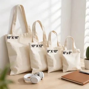 Canvas Tote Bag Recycle Loop Handle Water Resistant Foldable Shopping Bag Cotton Sourcing Community Reusable Bags