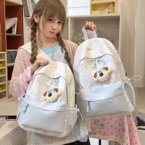 Cartoon Kids Book Bag Large Capacity Middle Students School Backpack