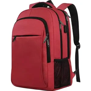 Casual Lightweight Waterproof College Laptop Bag Large USB Charging Shockproof Daypack School Backpack