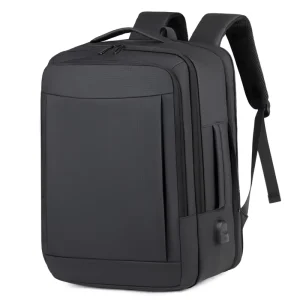Casual Unisex Large Capacity Travel BagMulti Pocket Solid Color Backpack Fashionable and Lightweight Outdoor Laptop Backpack