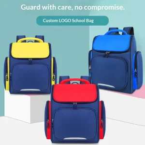 Children’s Schoolbag Primary School Students Boys Girls Oxford Durable Lightweight Burden Reduction Large Backpack