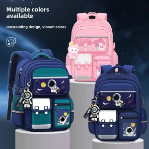 Children’s Unisex Schoolbag 1 3 6 Grade Primary Student Large Capacity Weight Reducing Astronaut Oxford Breathable Backpack