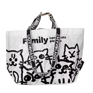 China Customized Printing PP Recyclable Reusable Eco friendly Supermarket Shopping Promotion Daily Shoulder Tote Bag