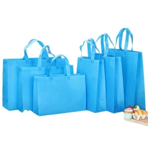 Colorful Screen Printed Durable Non Woven Tote Bag with Custom Logo Bag Heat Transfer Thickened Advertising for
