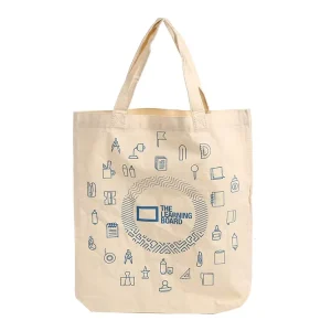 Conlene Recyclable Canvas Cotton Tote/Drawstring Shopping Bag Screen Printing Custom Logo Graphic Design for