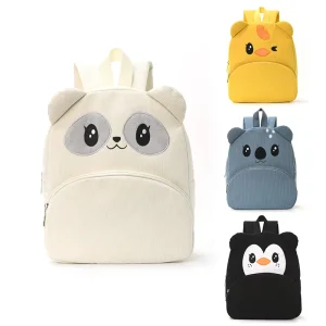 Corduroy Backpack for Kids Cute Cartoon Bags for Children