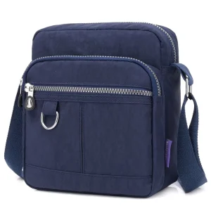 Cross border Best selling Lady Nylon Zipper Closure Casual Versatile Stylish Large capacity Minimalist Crossbody shoulder Bag