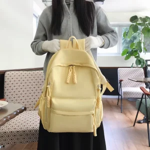 Cross-border New Business Laptop Backpack for Men’s Water-repellent Leisure College Students’ Oxford Zipper Closure