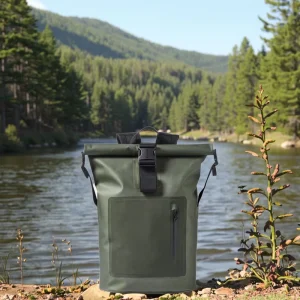 Custom 20L 30L 50L 80L Roll Top Waterproof PVC Dry Bag Backpack Durable Recycled Tarpaulin Rucksack for Travel Hiking Casual
