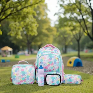 Custom Animal Prints Kids Backpack Lunch Box Water Bottle Waterproof Back School Essentials Small Medium Sizes