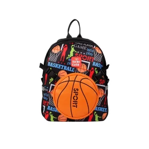 Custom Basketball Backpack Book Bag Back to School Kid Backpack Shoulder Bag School Bag for Children
