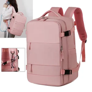 Custom Cabin Backpack Business Waterproof USB Underseat 40x20x25cm Carry On Airplane Approved Bag