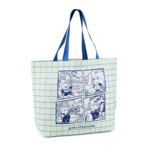 Custom Campus Life Print Laminated PP Woven Grid Tote School Mascot Art Graphic Reusable Carry Bag For Academic Student Market