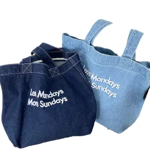 Custom Eco Cotton Large Beach Bag Factory Direct Recyclable Canvas Tote Bags Screen Printed