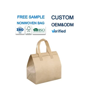 Custom Eco friendly Foldable Shopping Non Woven Bag Reusable Non Woven Tote Bag with Print logo