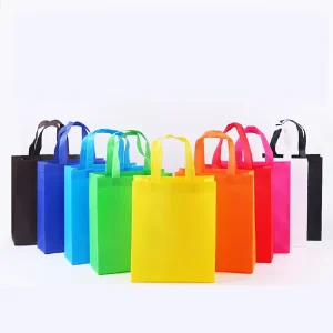 Custom Eco friendly Non Woven Tote Bag Printed for Supermarket Use for Clothing Gift Shoe Packaging Shopping Use