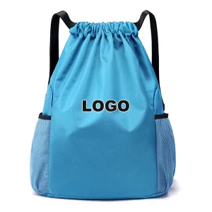 Custom Folding Waterproof Oxford Polyester 20-35L Drawstring Backpack for Gym & Outdoor Use