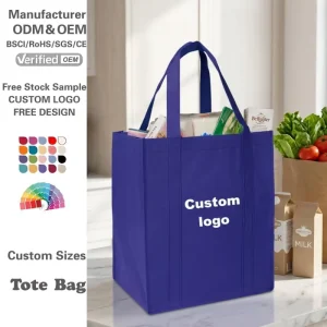 Custom Grocery Shopper Eco friendly Colored Polypropylene Non woven Bags Tnt Non Woven Eco Reusable Shopping Tote Bag