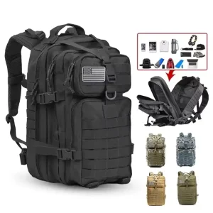 Custom Gym Hiking Back Pack Backpacks Rucksack Hunting Mochilas Taticas 45L Molle Tactical Backpack Bags for Men