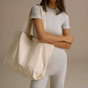 Custom High Quality Design Heavy Duty Tote Bags Premium Cotton Canvas Tote Bags With Printed Logo