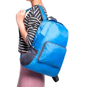 Custom KAMA Brand Light Weight Waterproof Nylon Fashion Travel Foldable Backpack Zipper Hasp Closure Logo All