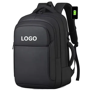 Custom LOGO High quality Men’s Business Travel Laptop Backpack Dual Charging Ports Large Capacity School Backpack