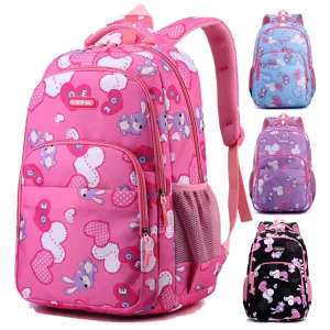 Custom Large Capacity Nylon School Backpack Children Junior High School Bag Sweet and Cute Casual Children Backpack